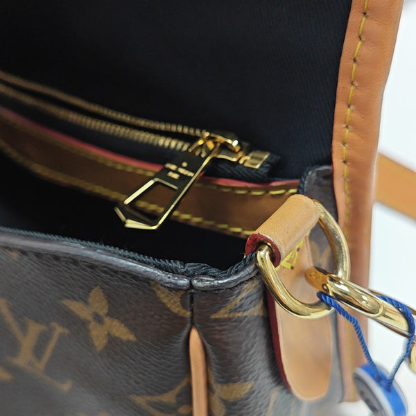 DIANE Monogram Coated Canvas Brown