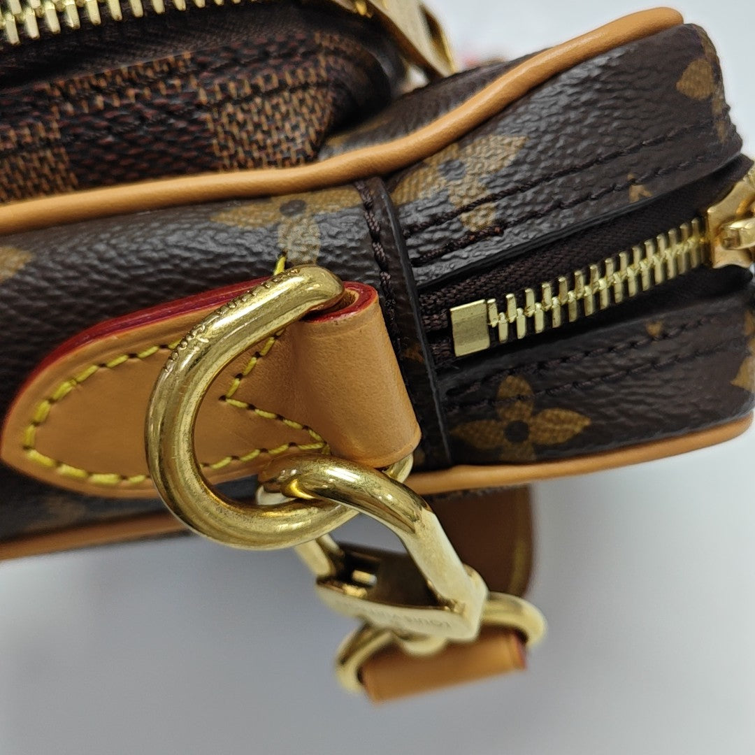 NIL Damier Ebene Coated Canvas Brown