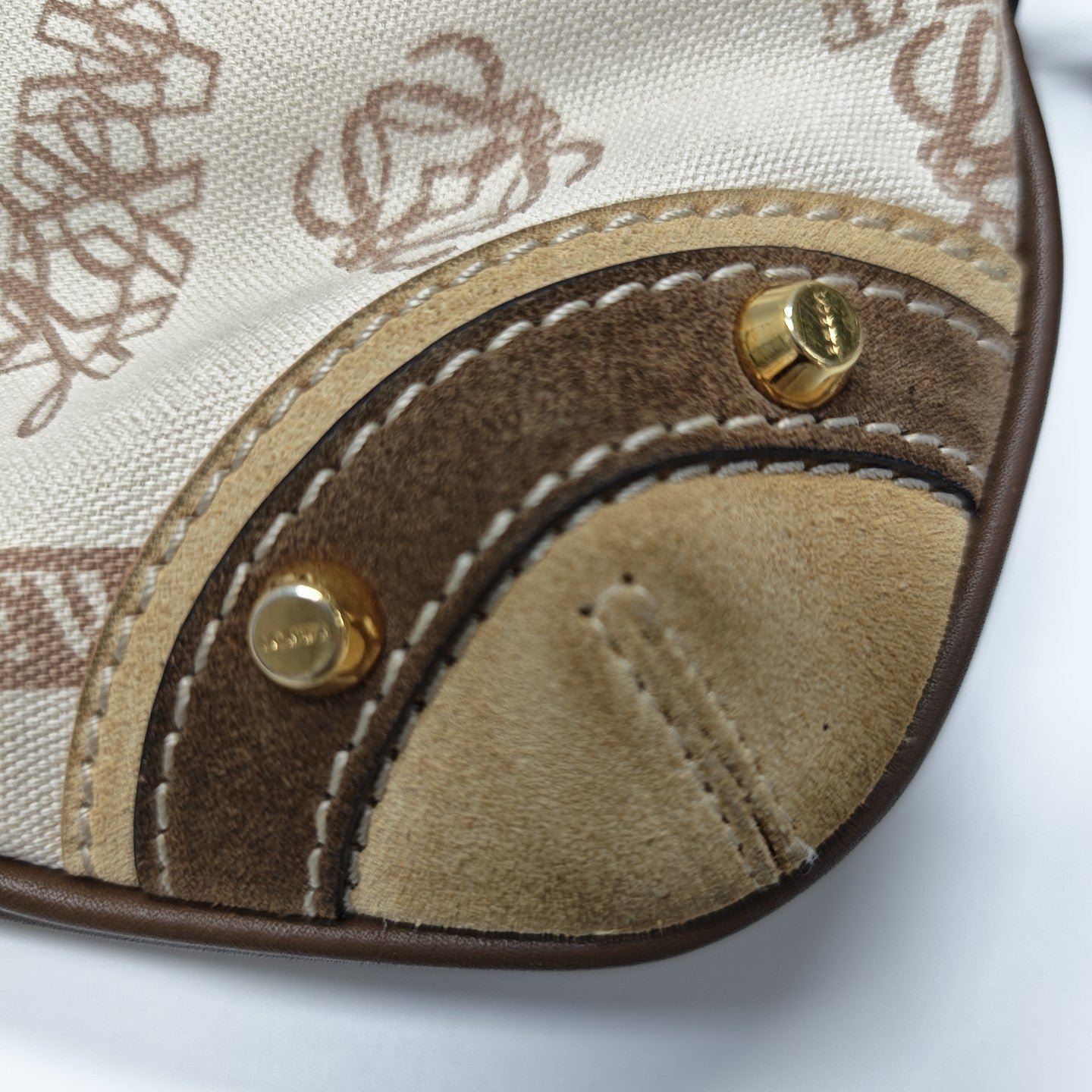 Calfskin Shoulder Bag Beige