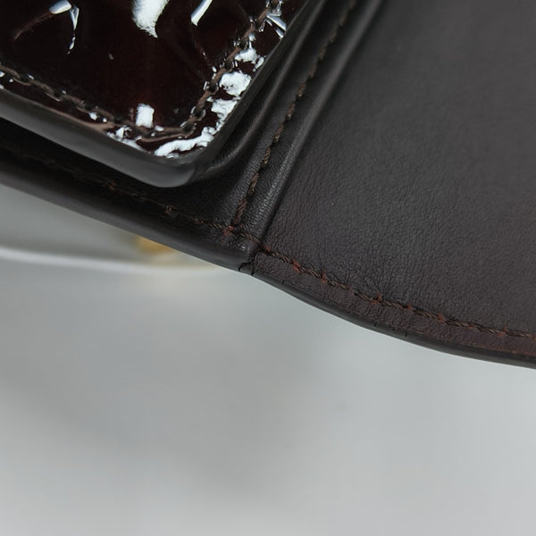 KOALA Monogram Patent Leather Red Card Holder