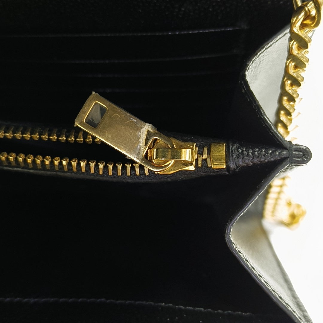 MONOGRAM Medium Chevron Calfskin Black