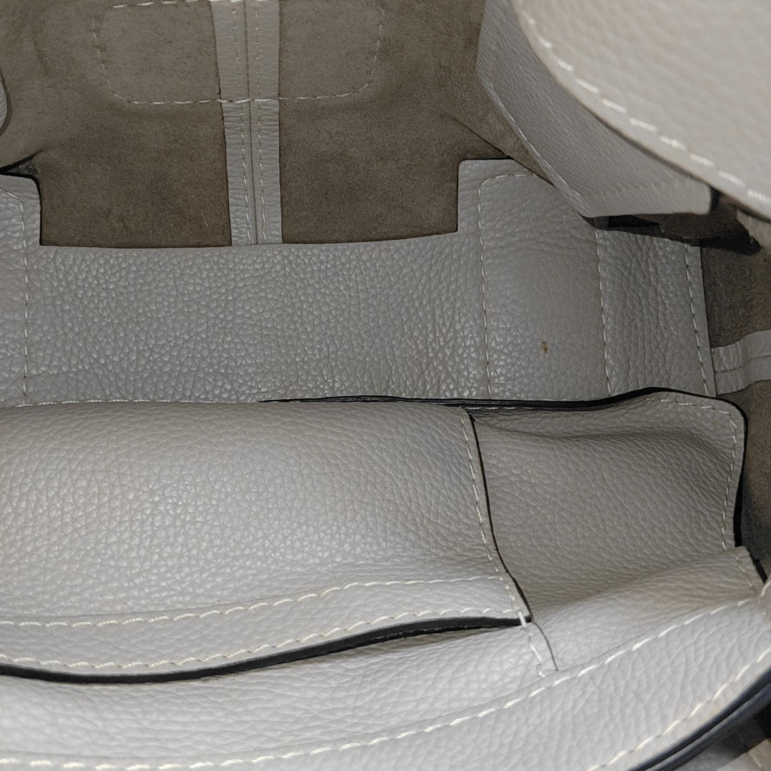 Calfskin Top Handle Bag Beige
