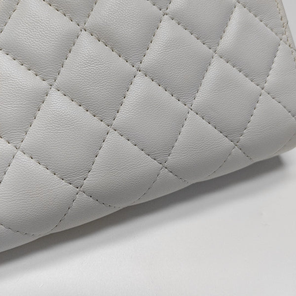 WOC Quilted Lambskin White