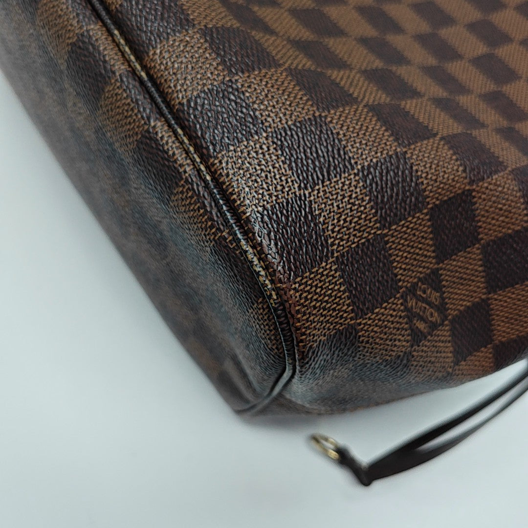 NEVERFULL MM Damier Ebene Coated Canvas Brown