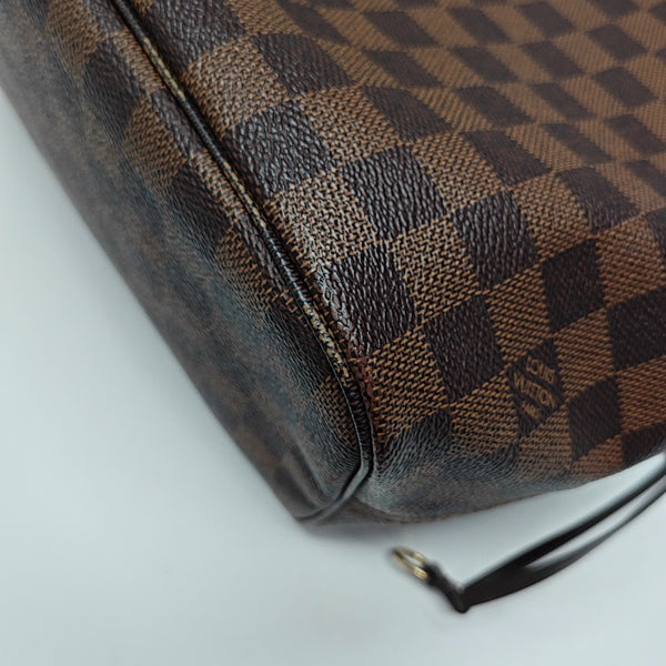 NEVERFULL MM Damier Ebene Coated Canvas Brown