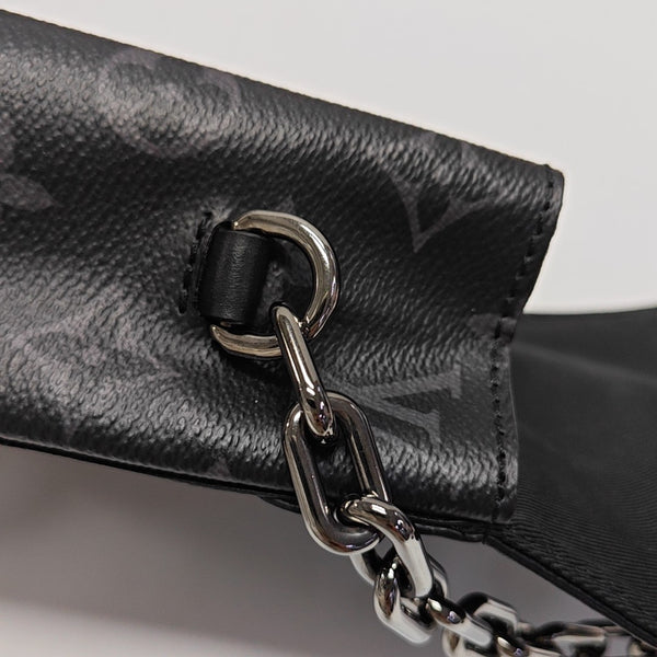 STEAMER Extra Small Monogram Coated Canvas Black
