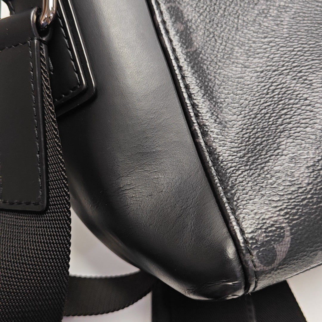 VOYAGER PM Monogram Coated Canvas Black