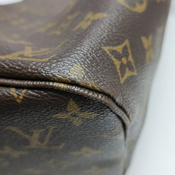 NEVERFULL MM Monogram Coated Canvas Brown