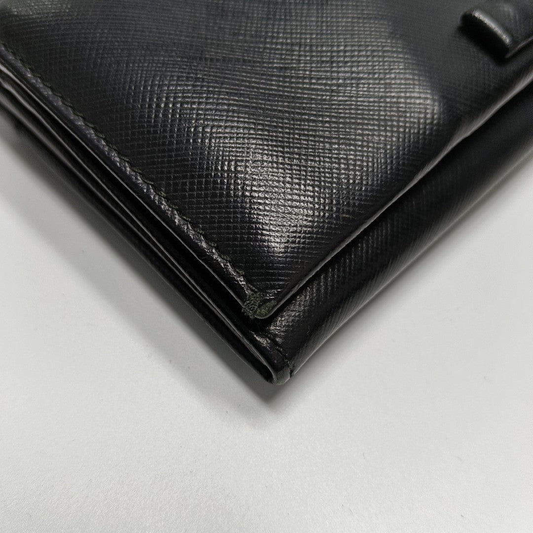 Vara Calfskin Black Wallet
