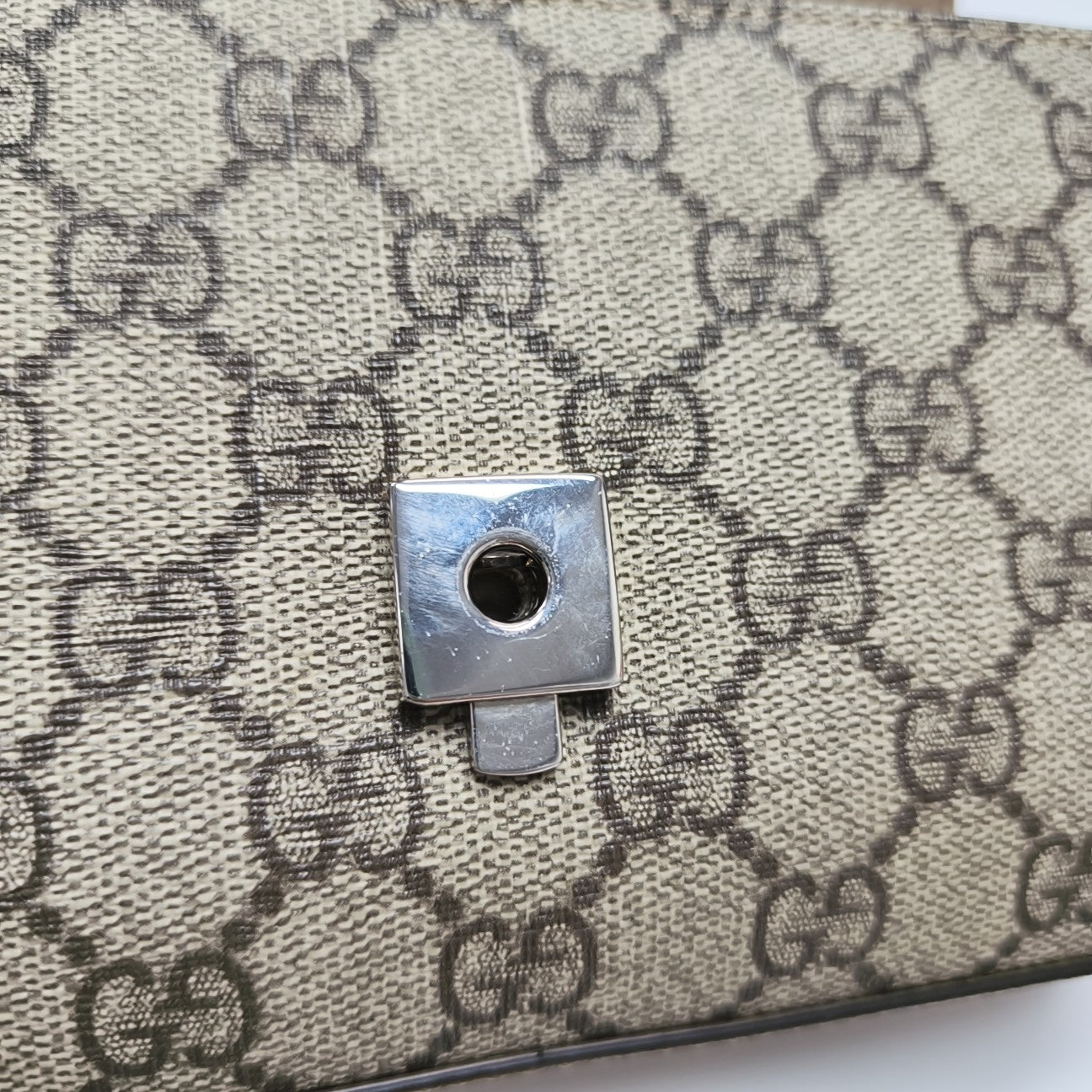 Monogram Coated Canvas Shoulder Bag Gray