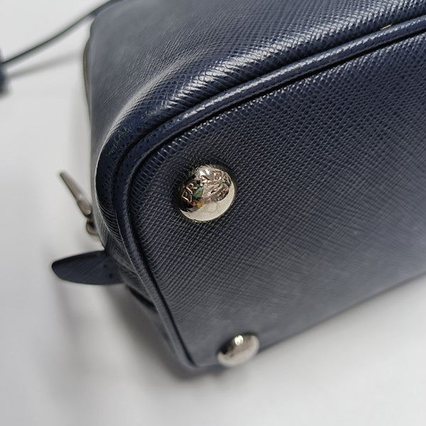 Promenade Small Saffiano Calfskin Blue
