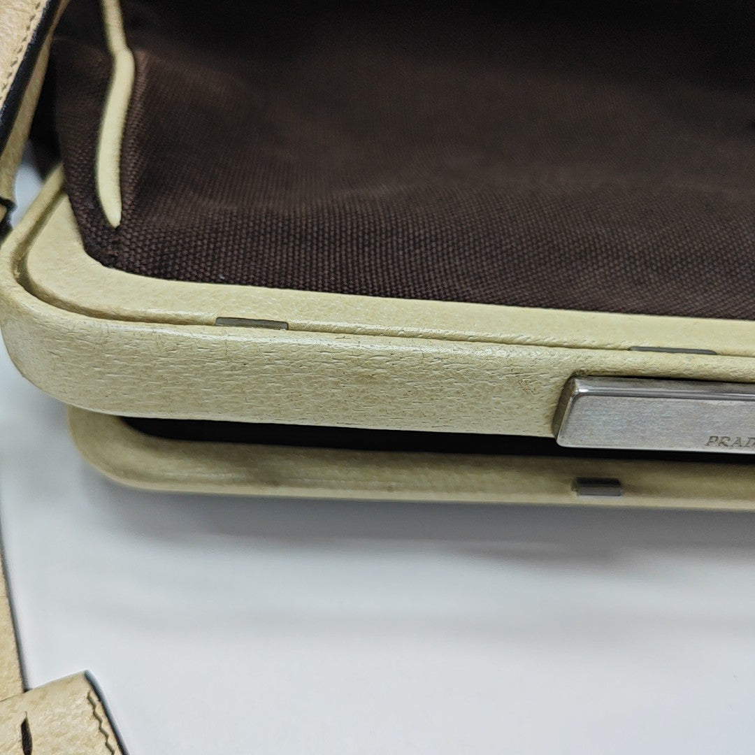 Canvas Top Handle Bag Brown