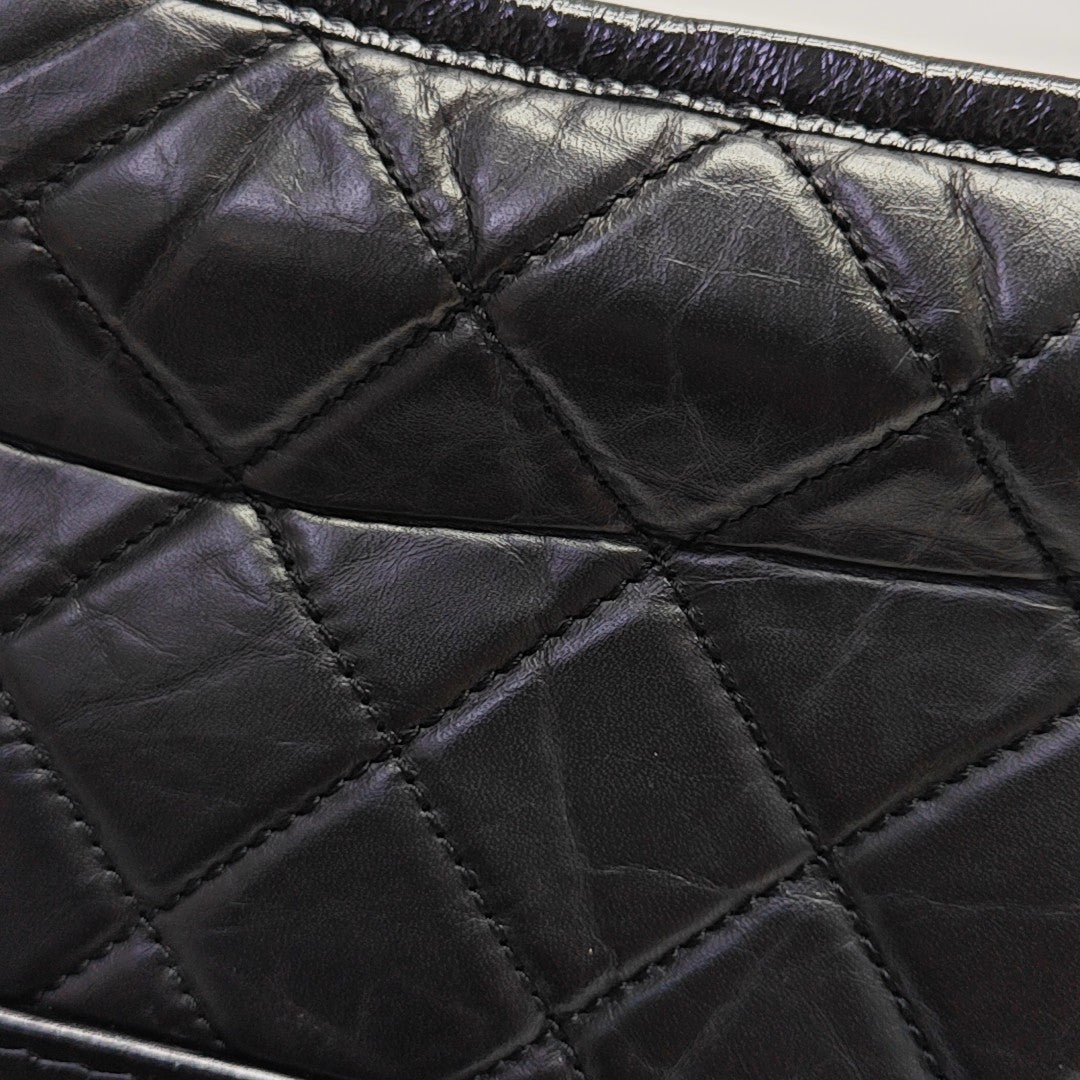 GABRIELLE Small Quilted Calfskin Black