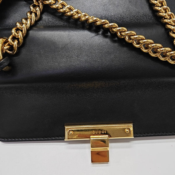 Padlock Small Calfskin Black