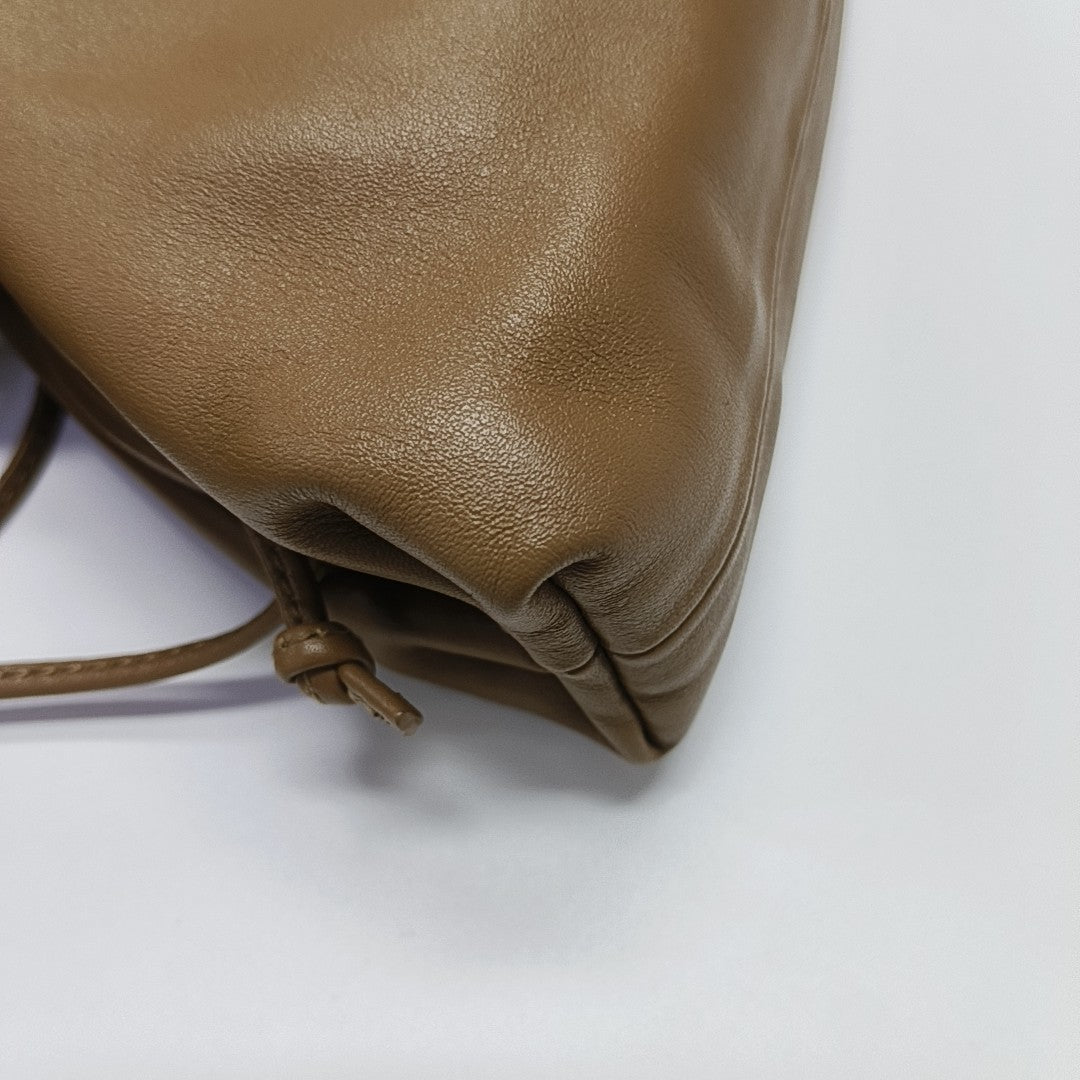 Authenticated pre-owned  The Pouch Mini Calfskin Brown - Shoulder Bag at Looply