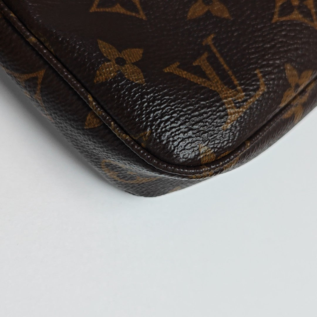 ACCESSOIRES GM Monogram Coated Canvas Brown