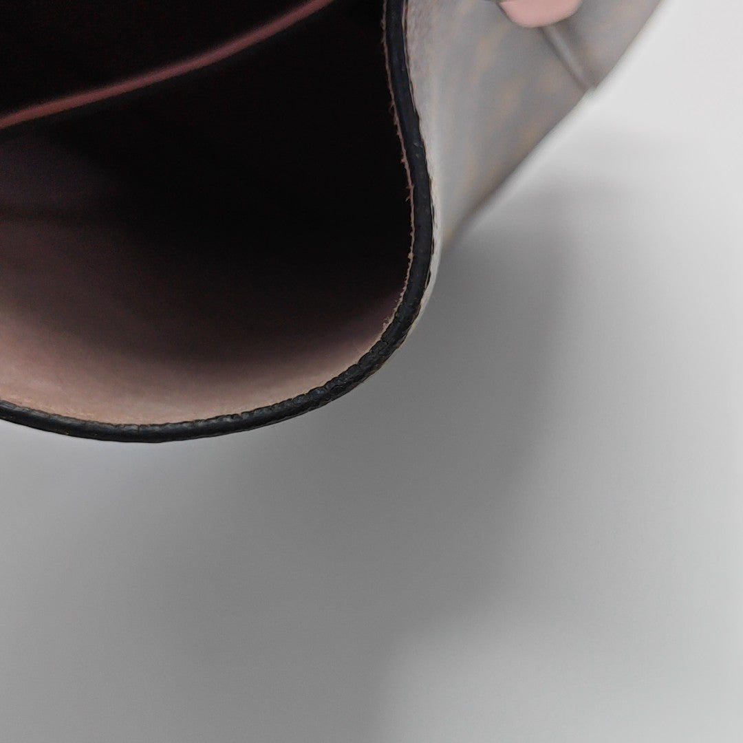 NÉONOÉ MM Monogram Coated Canvas Brown