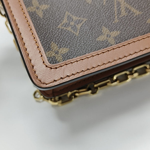 DAUPHINE MM Monogram Coated Canvas Brown