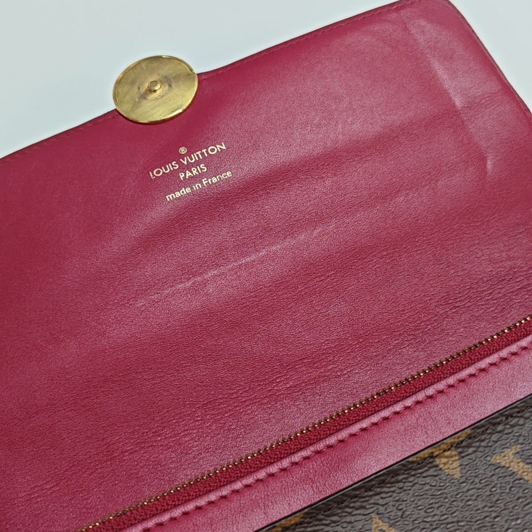 FLORE Monogram Coated Canvas Brown