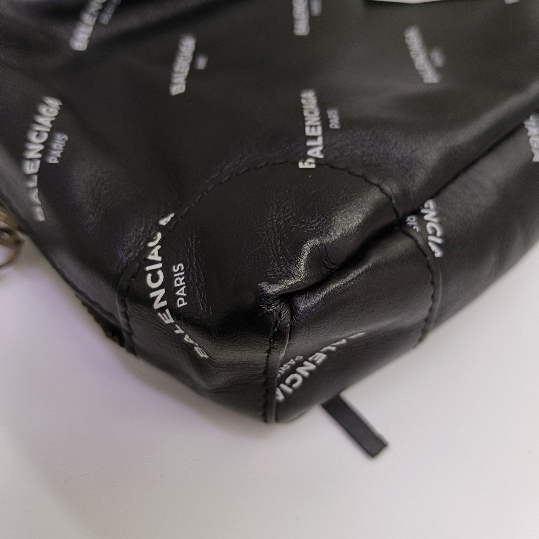 Calfskin Shoulder Bag Black