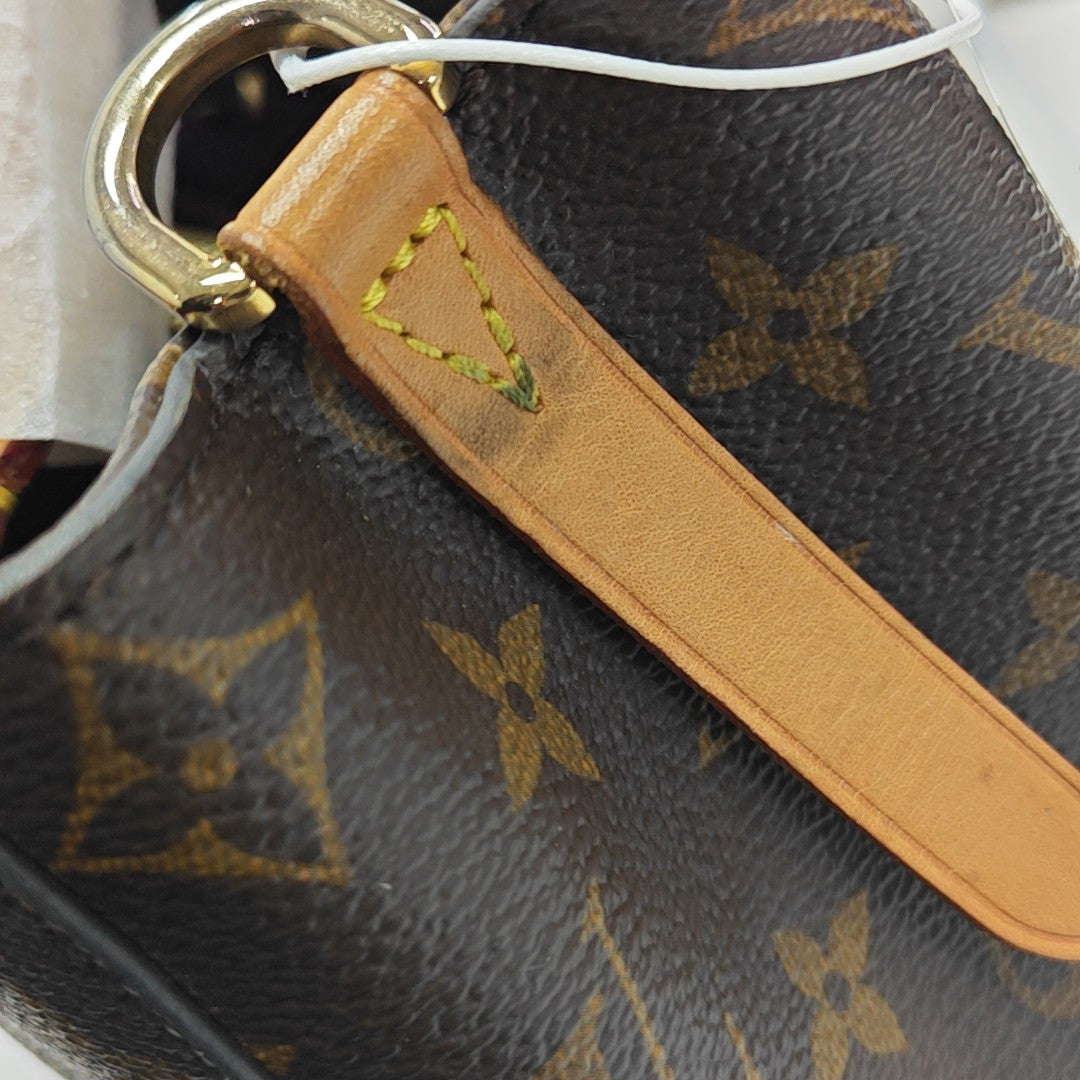 MONTAIGNE BB Monogram Coated Canvas Brown