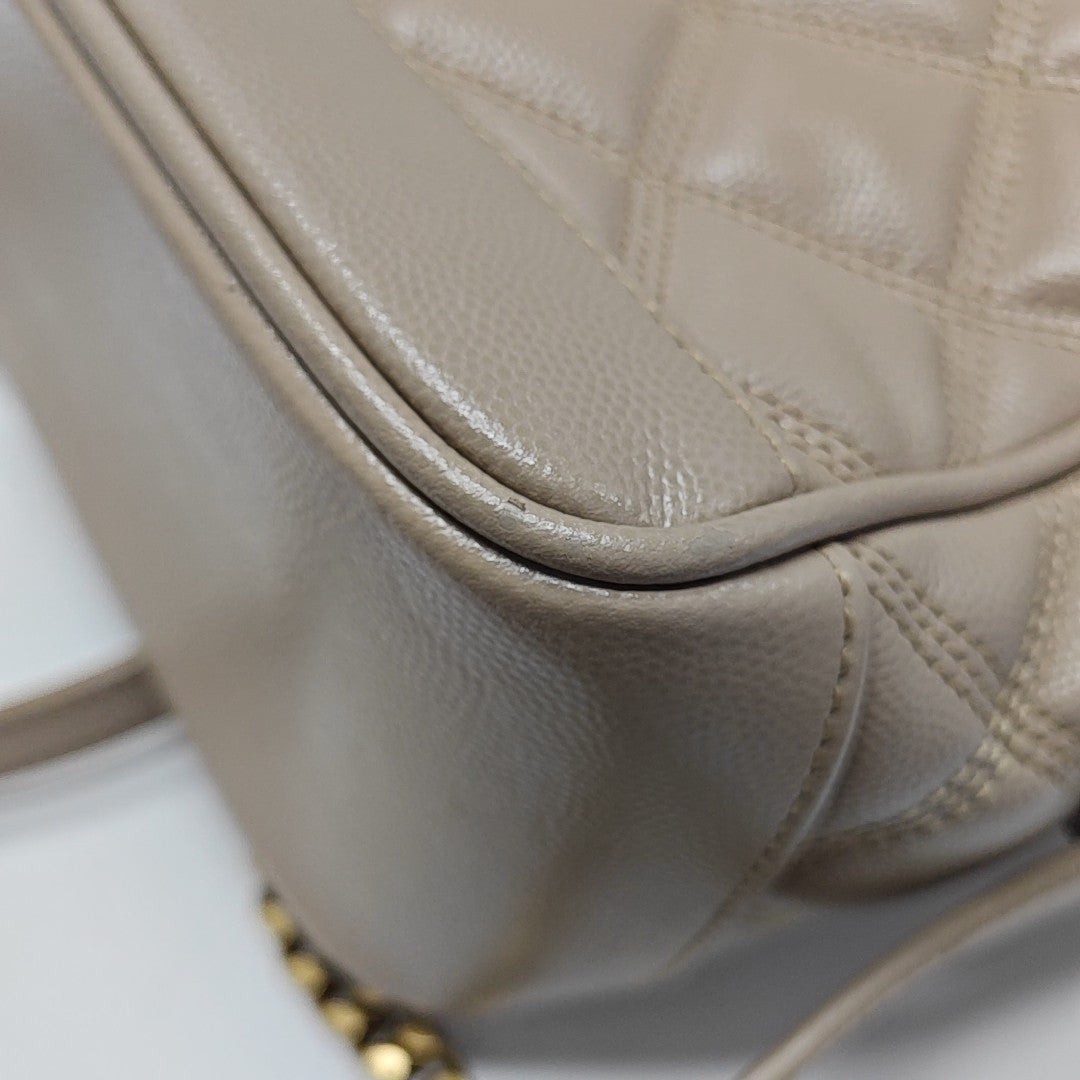 80'S VANITY Quilted Calfskin Beige