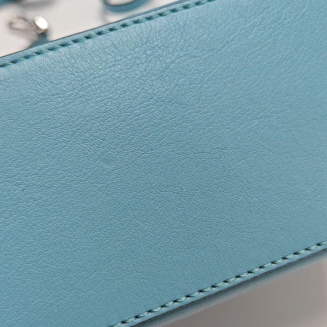 Puzzle Mini Calfskin Blue
