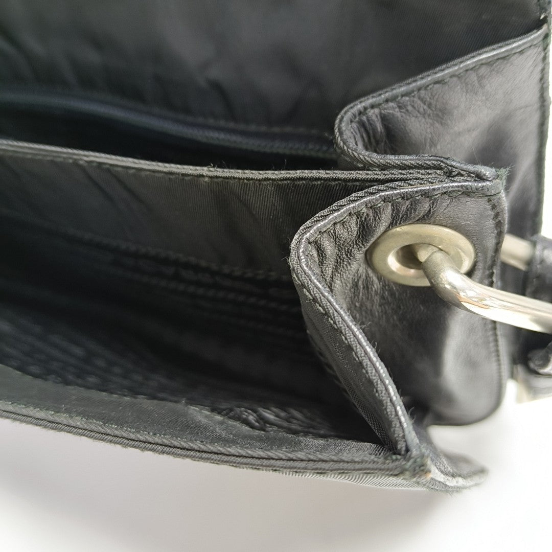 Nylon Shoulder Bag Black