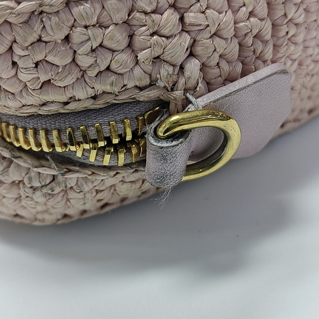 Fabric Shoulder Bag Pink