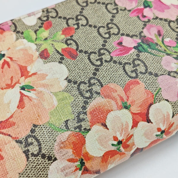 GG Blooms Monogram Coated Canvas Beige