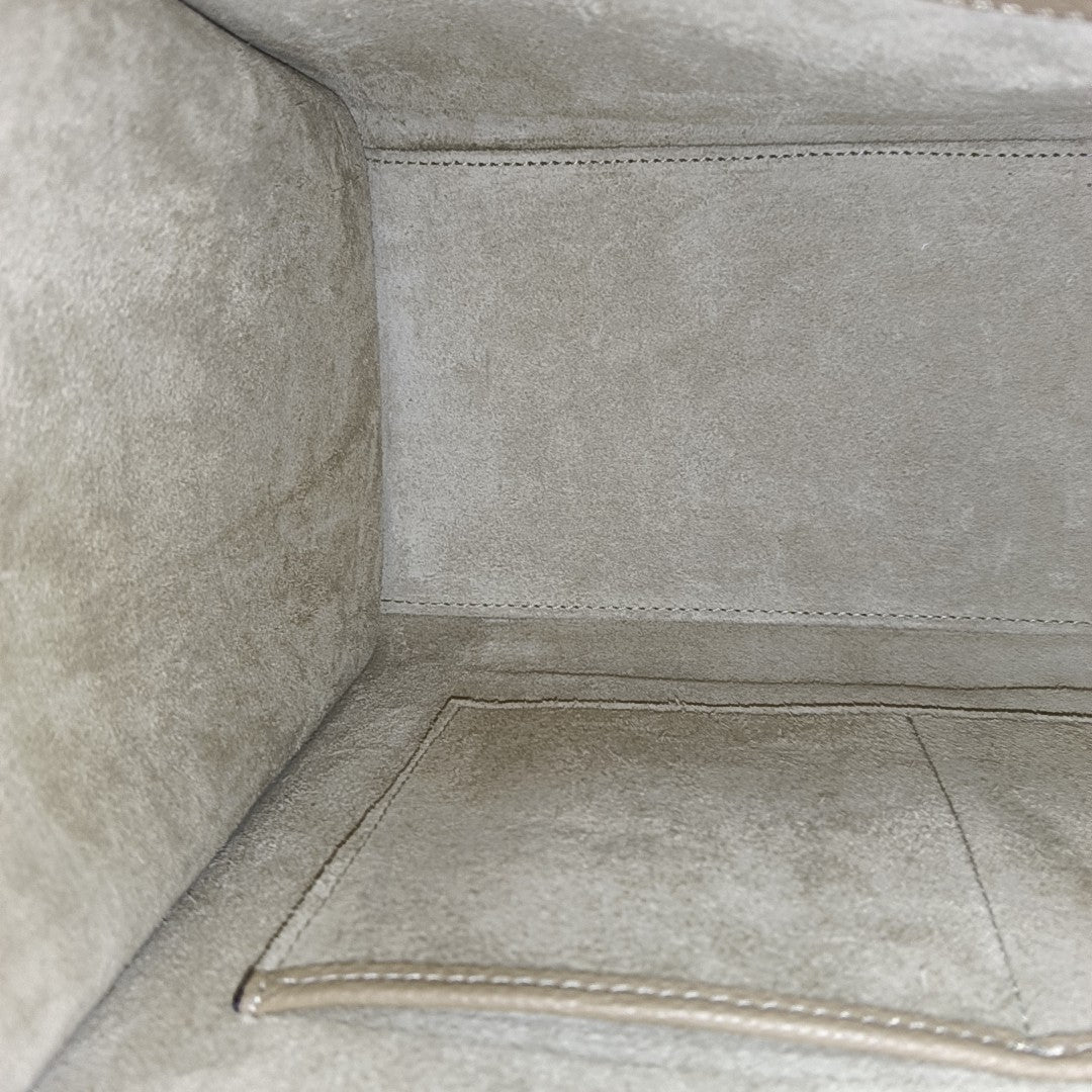 LUGGAGE Micro Calfskin Beige