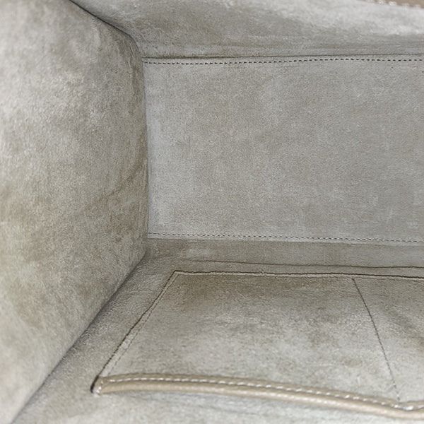 LUGGAGE Micro Calfskin Beige