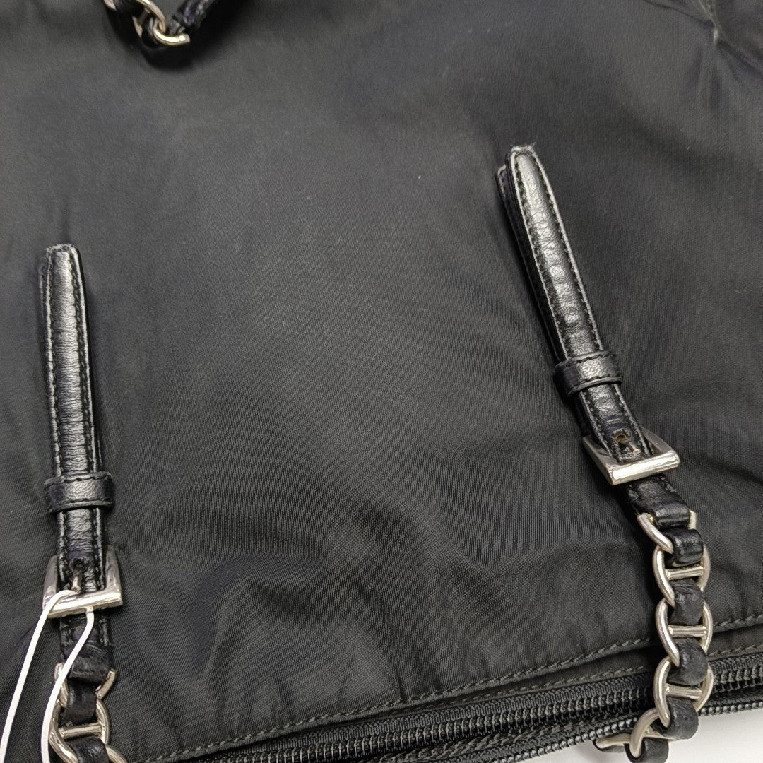Nylon Shoulder Bag Black