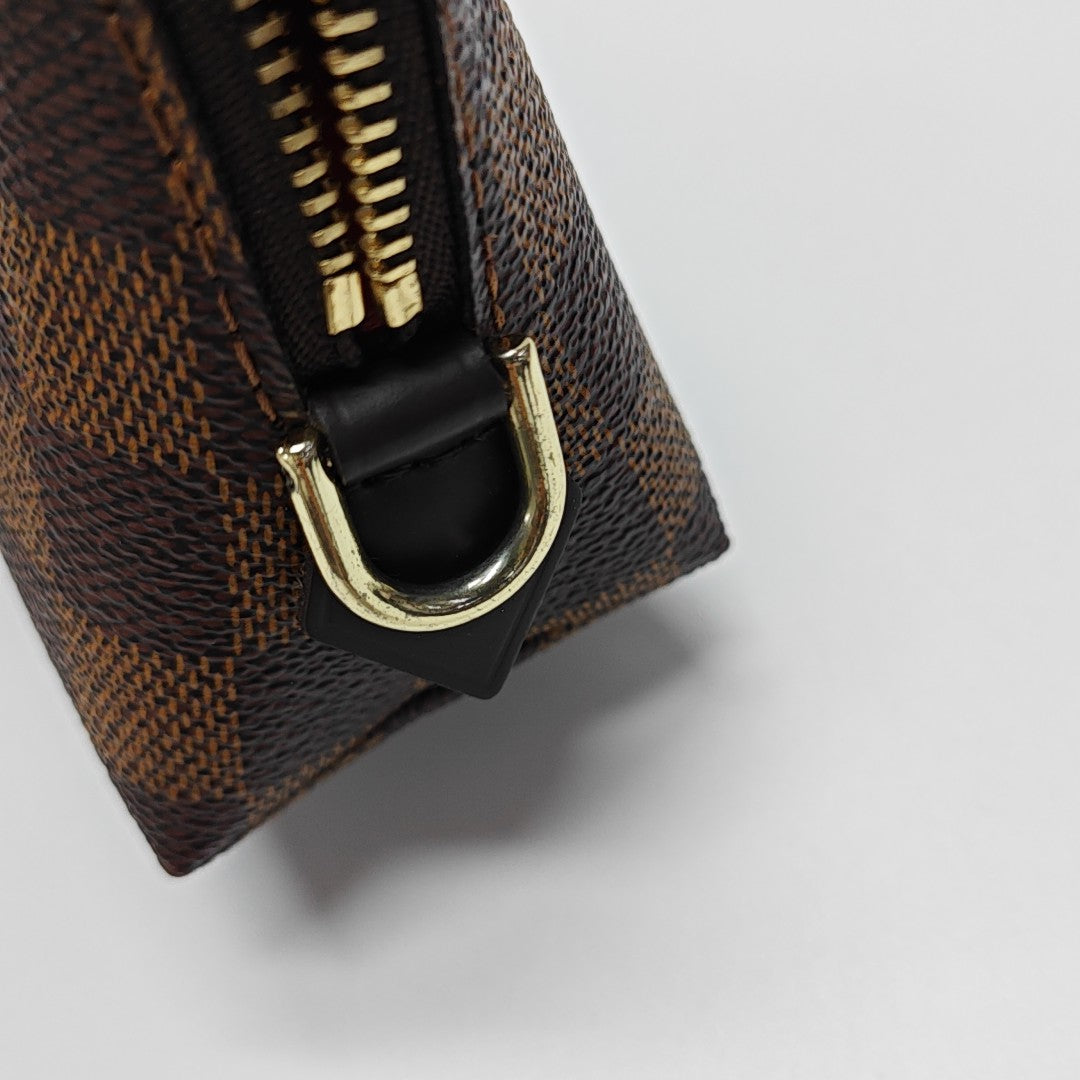 COSMETIC PM Damier Ebene Coated Canvas Brown