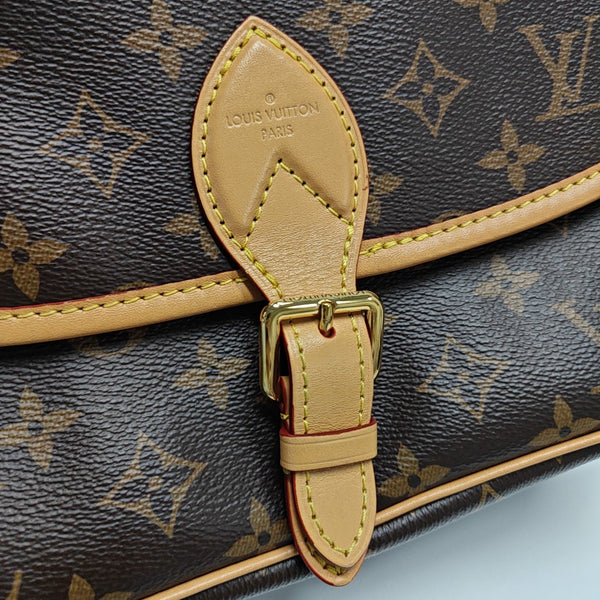 DIANE Monogram Coated Canvas Brown