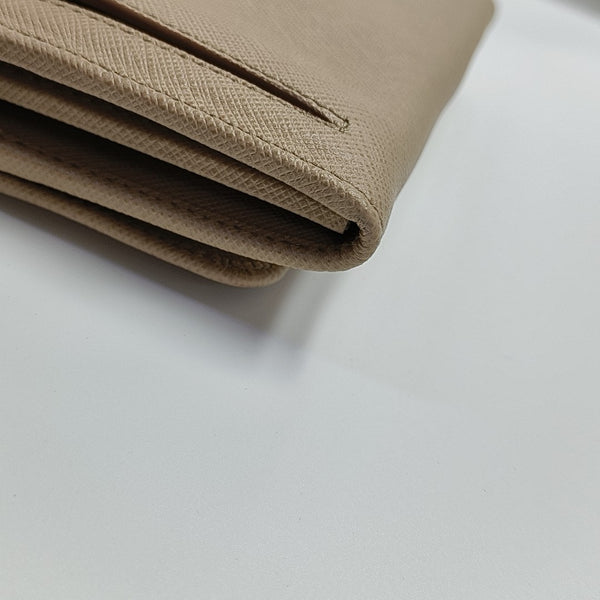 Calfskin Clutch Beige