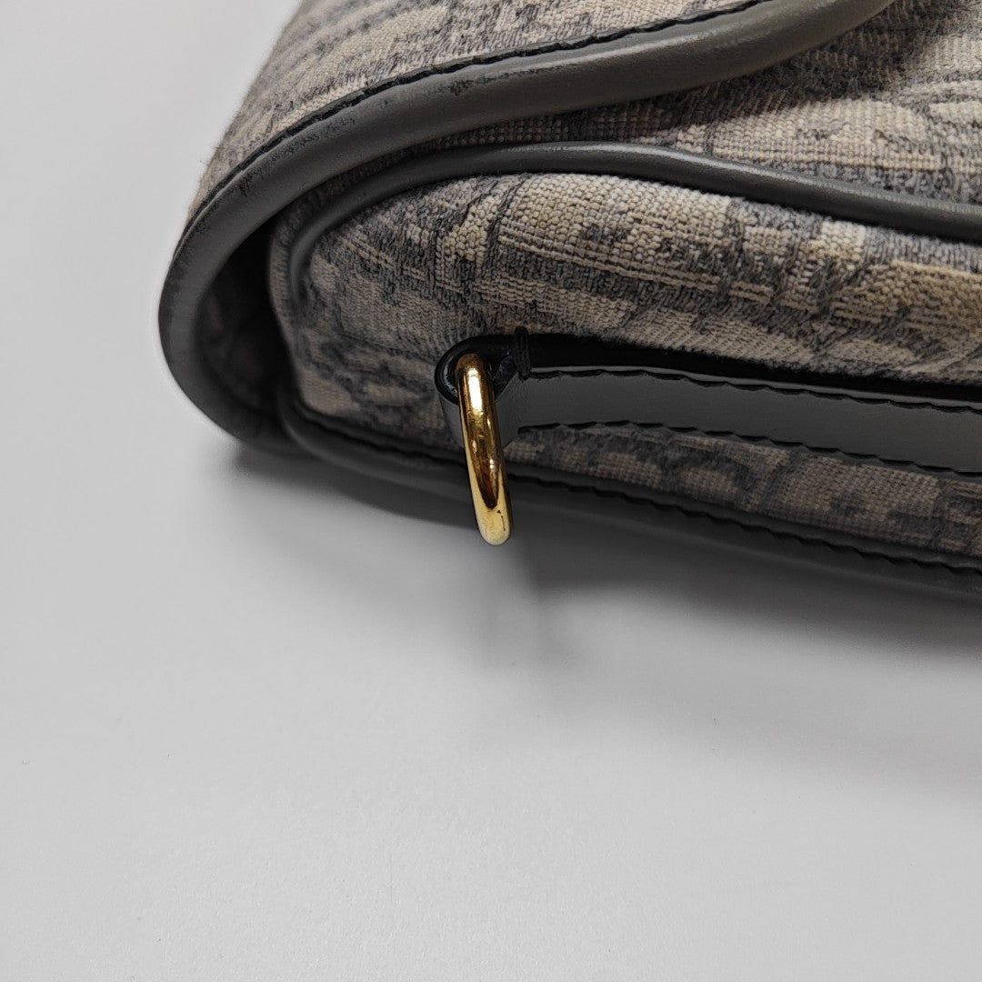 Bobby Medium Oblique Canvas Gray
