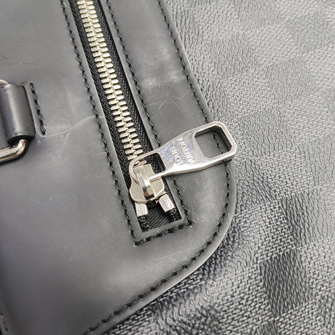PORTE-DOCUMENTS Damier Graphite Coated Canvas Black
