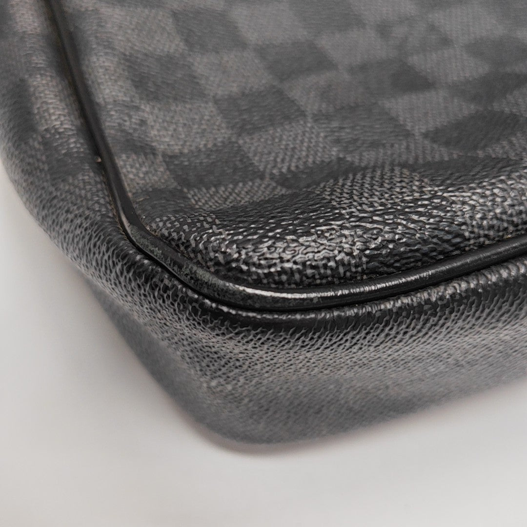 DANIEL Damier Graphite Coated Canvas Gray