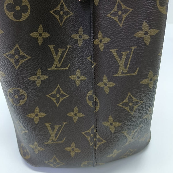 NÉONOÉ MM Monogram Coated Canvas Brown