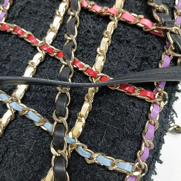 Fabric Top Handle Bag Black