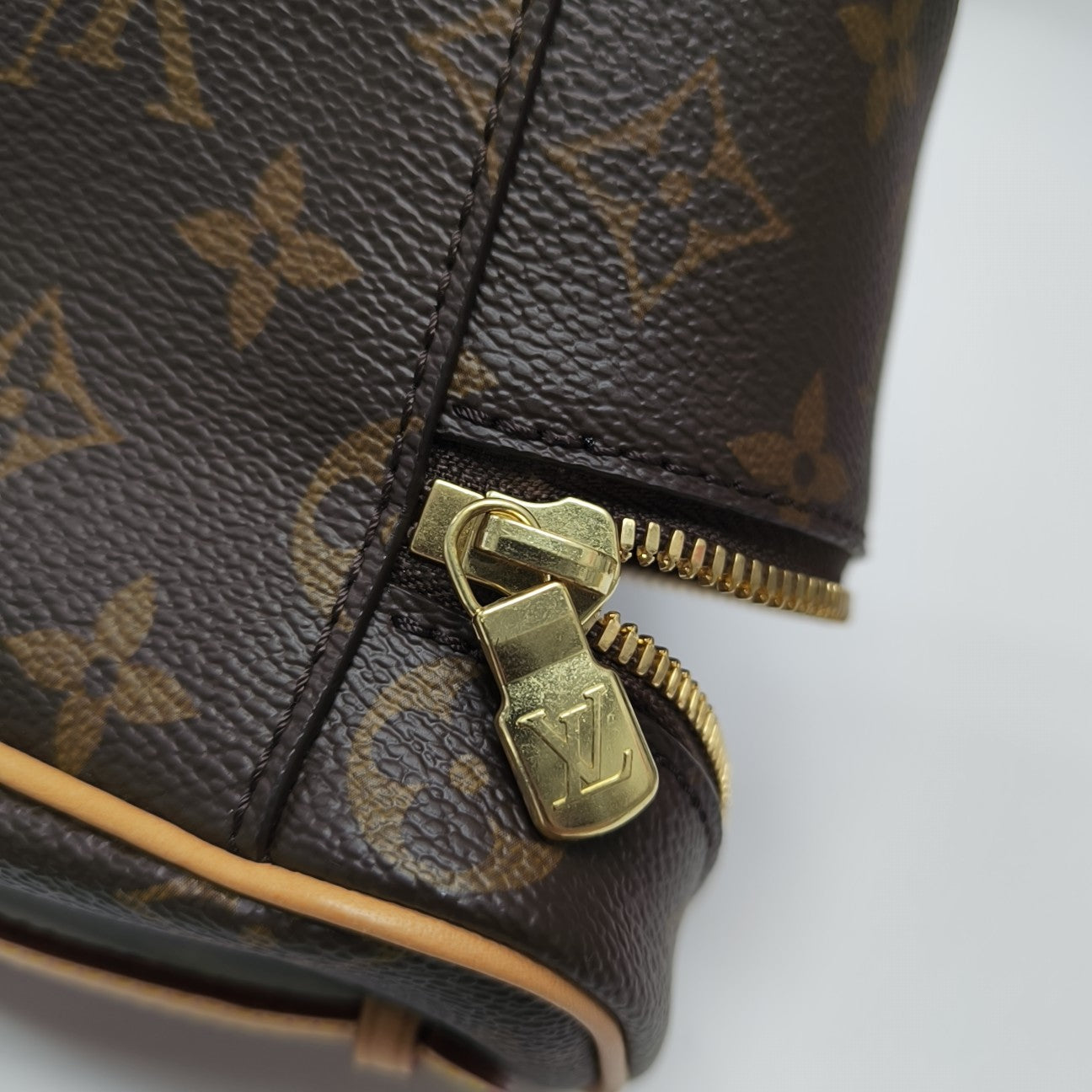 NICE Super Mini Monogram Coated Canvas Brown