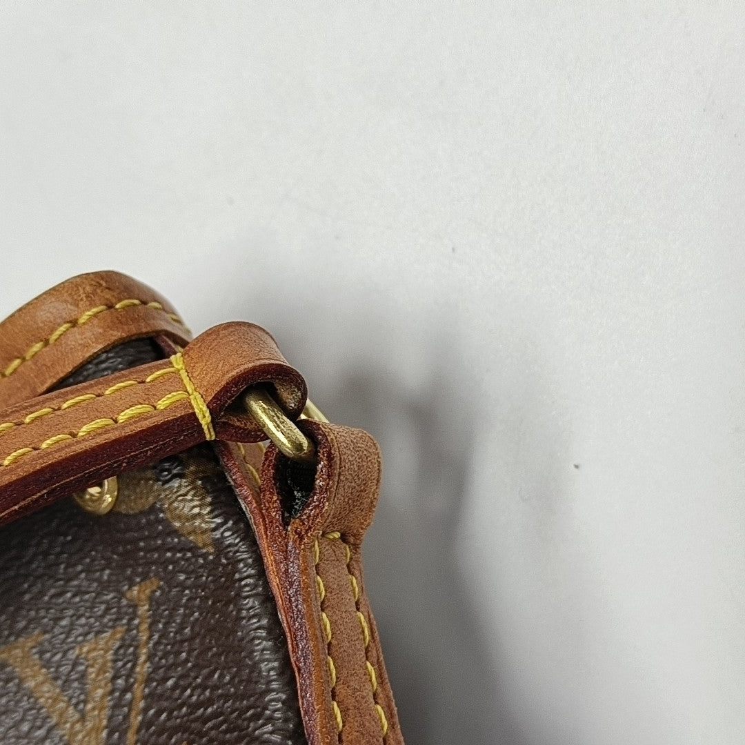 NÉONOÉ Nano Monogram Coated Canvas Brown