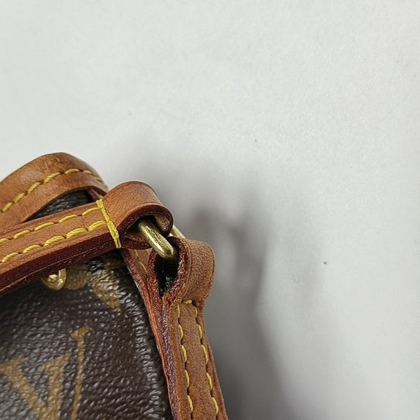 NÉONOÉ Nano Monogram Coated Canvas Brown