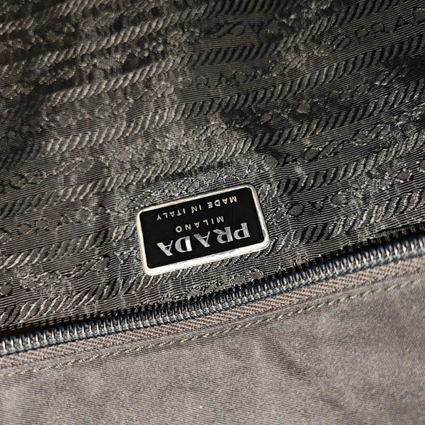 Nylon Top Handle Bag Black