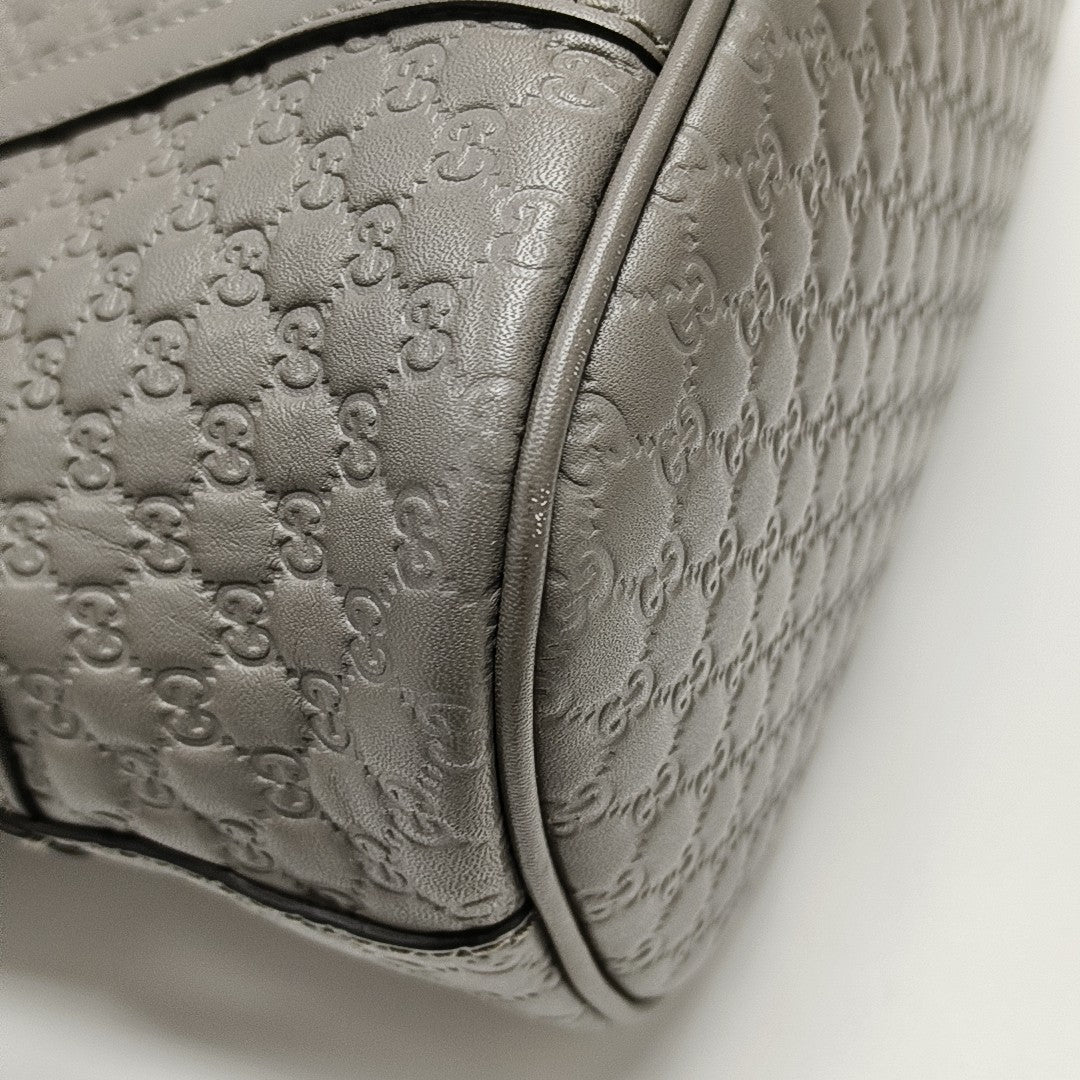 Microguccissima Monogram Calfskin Gray