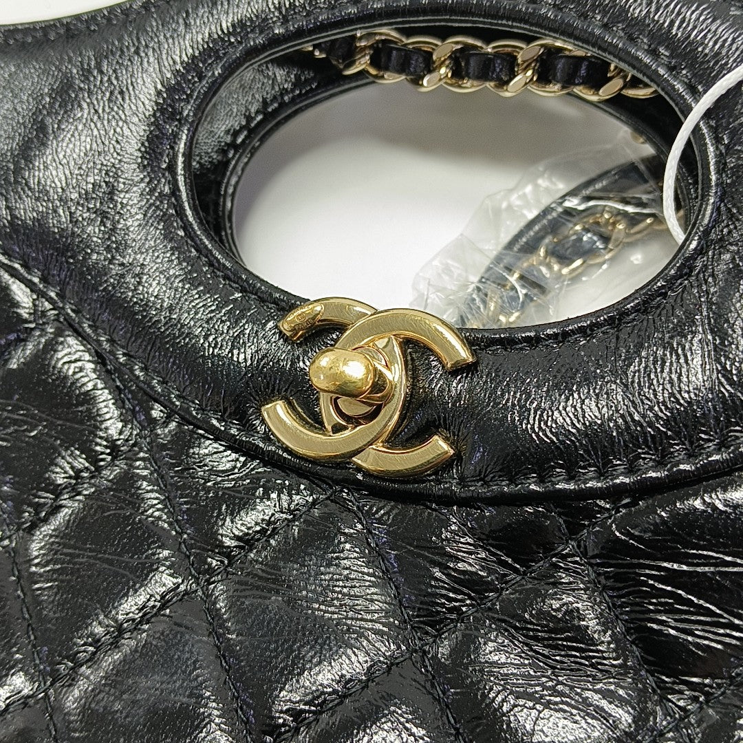 CHANEL 31 Mini Quilted Lambskin Black