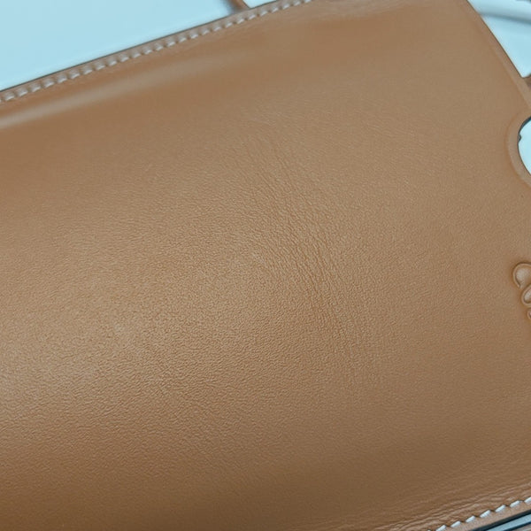 Calfskin Shoulder Bag Brown