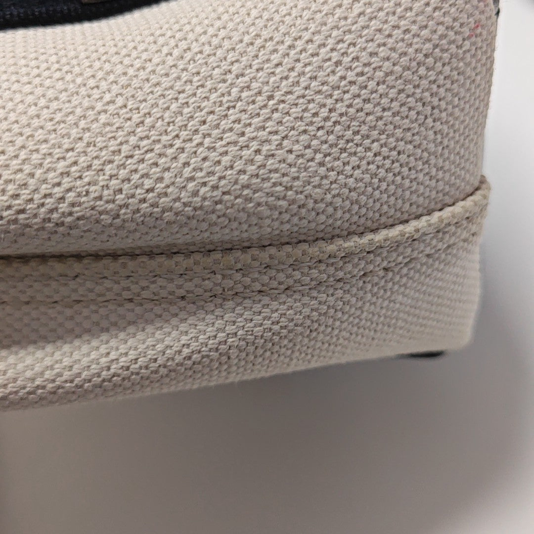 Navy Mini Canvas Beige