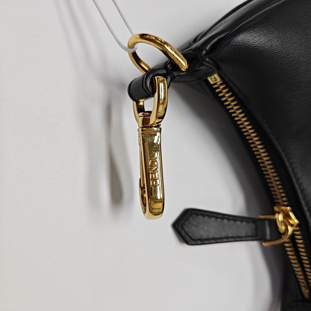 Calfskin Top Handle Bag Black